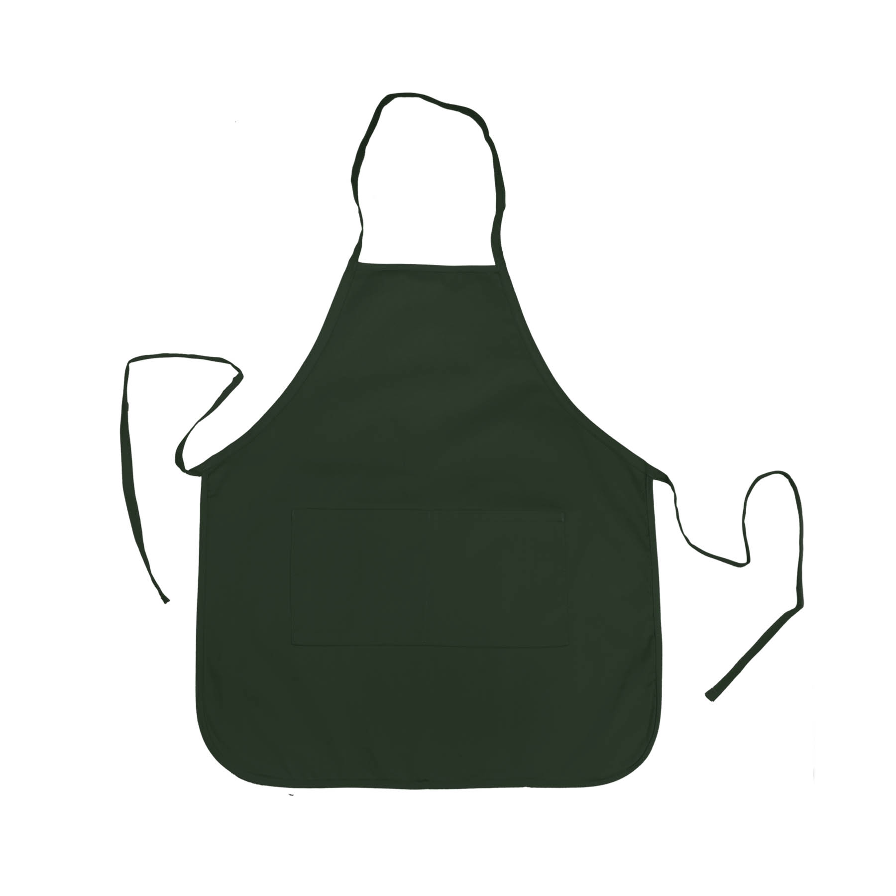 Heather NL2R Long Round Bottom Cotton Twill Apron 6