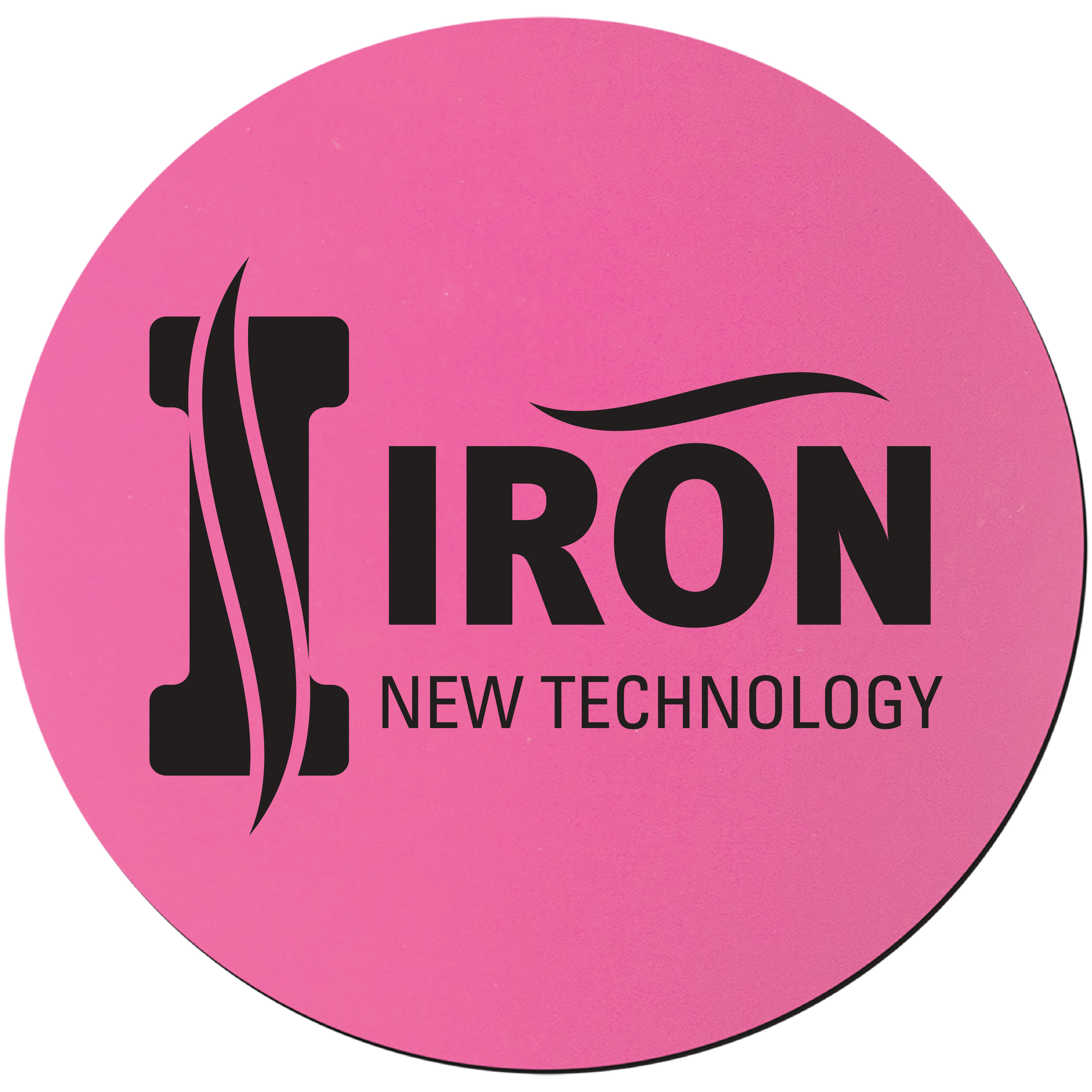 3" Pink Round Silicone Coaster