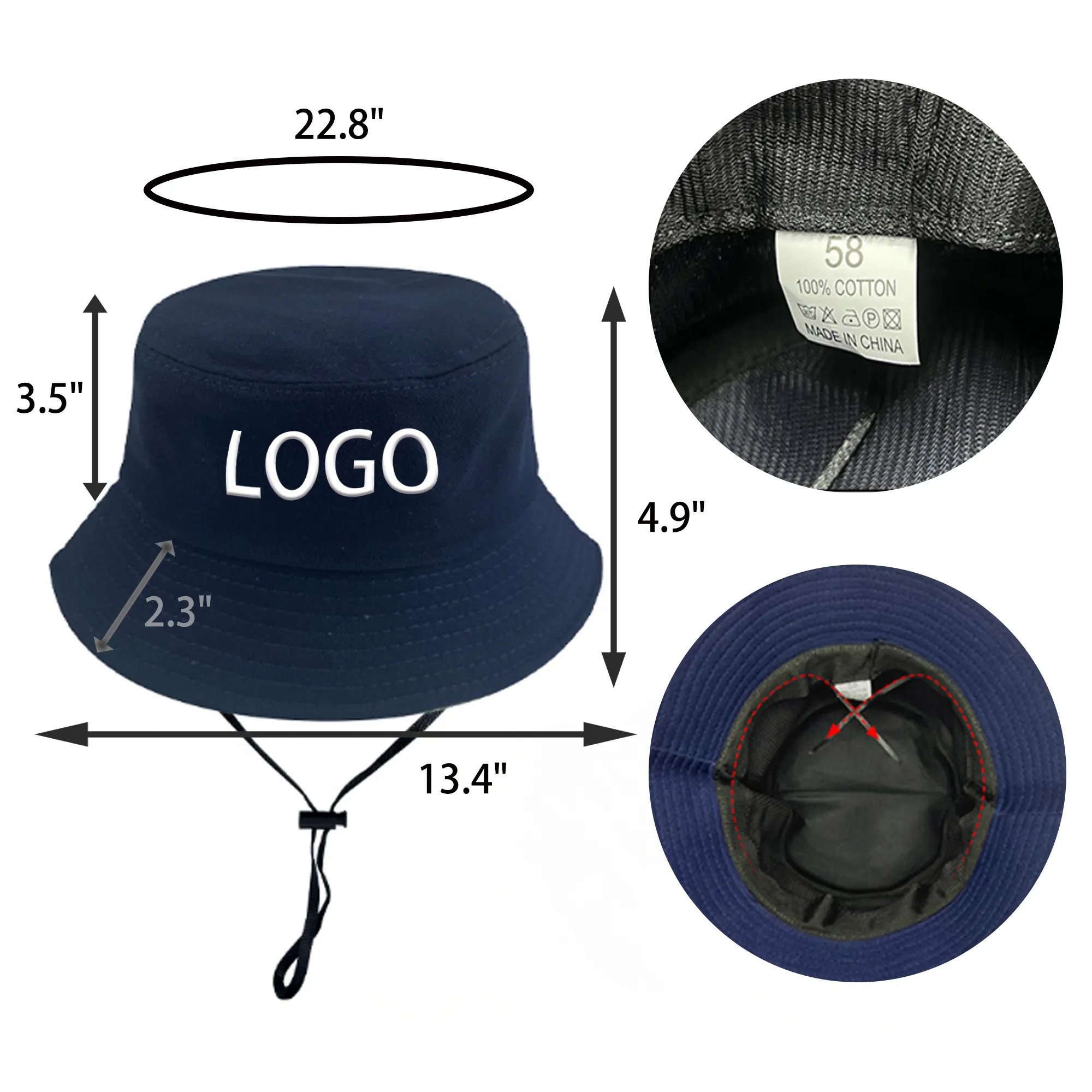 MOQ 50 PCS Sunshade Fisherman Hat 2