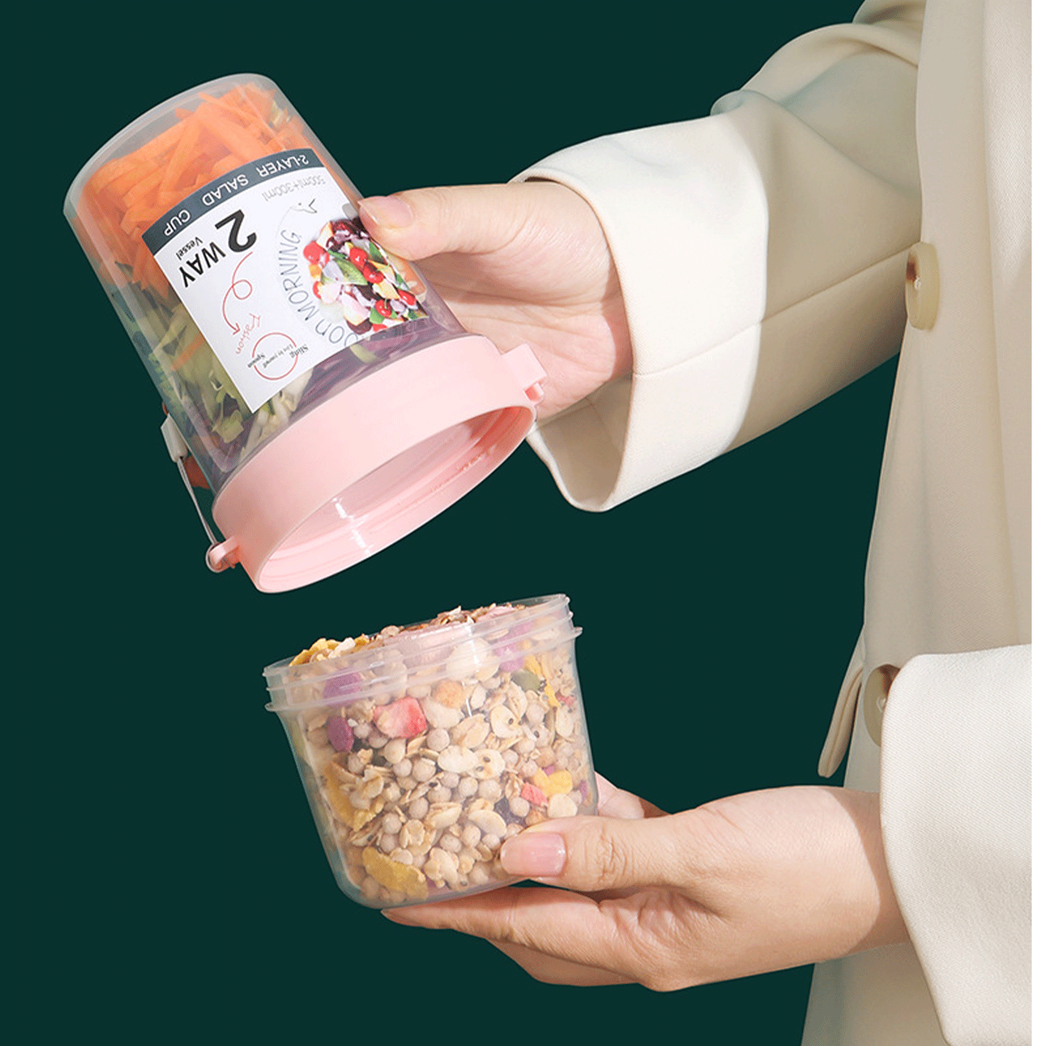 27oz Salad Cup Container Set 8