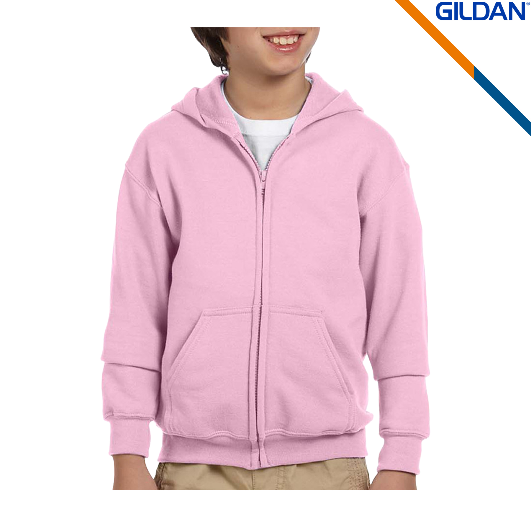 Gildan® Heavy Blend Youth Full Zipper Sweatshirts, custom hoodie or sweatshirt with logo imprint 5