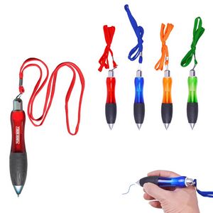 Click Activated Pen With Lanyard 7