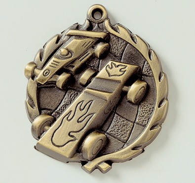 Pinewood Derby Wreath Medal, 1 3/4" 2