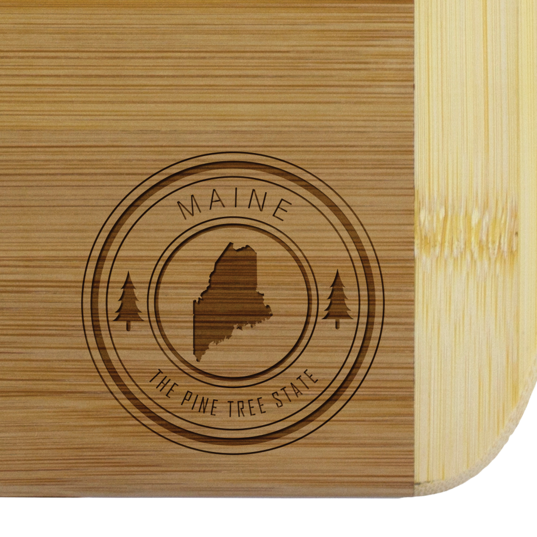 Maine State Stamp 2-Tone 11" Cutting Board 2