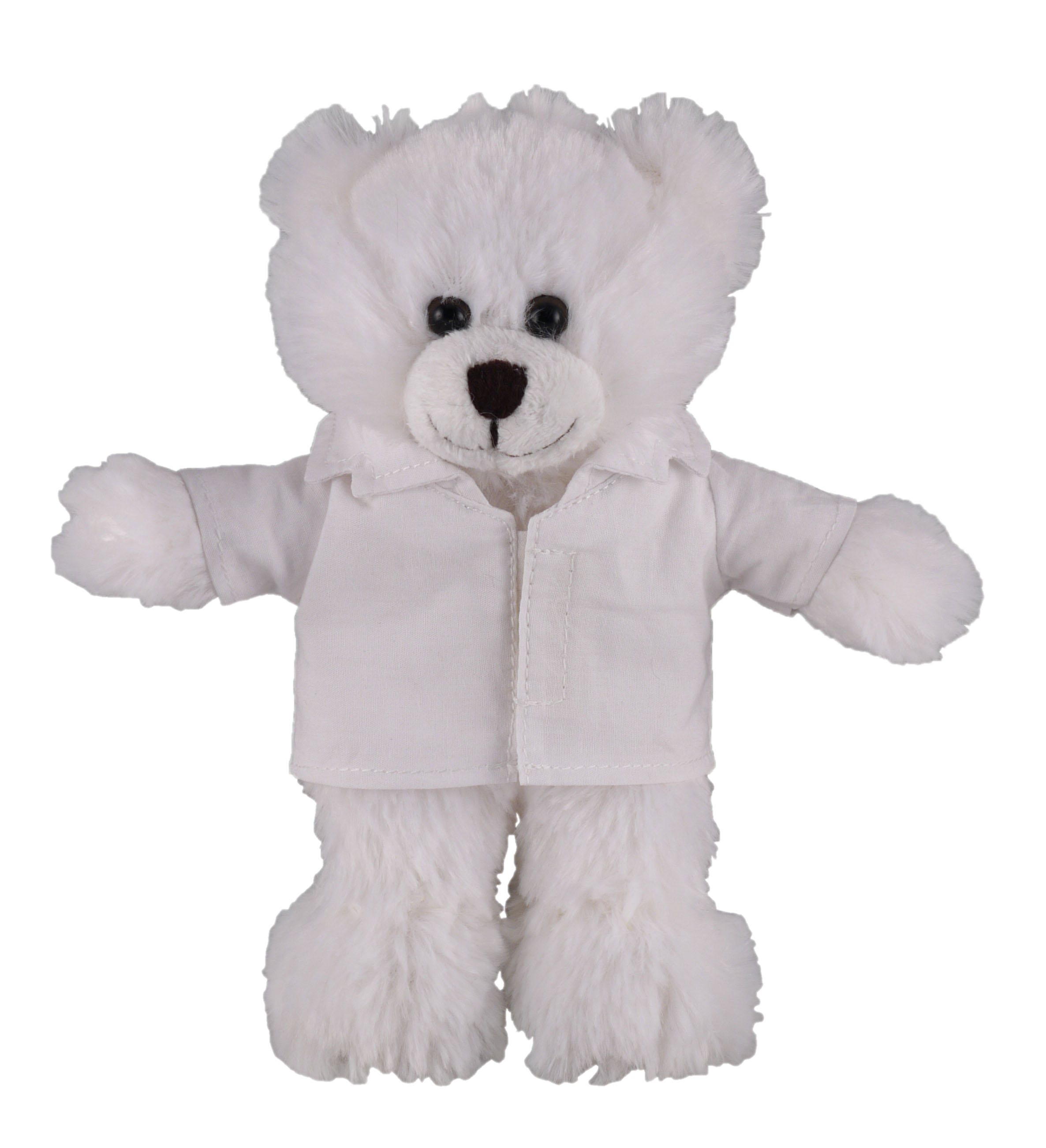 Soft Plush Stuffed White Bear in doctor's jacket