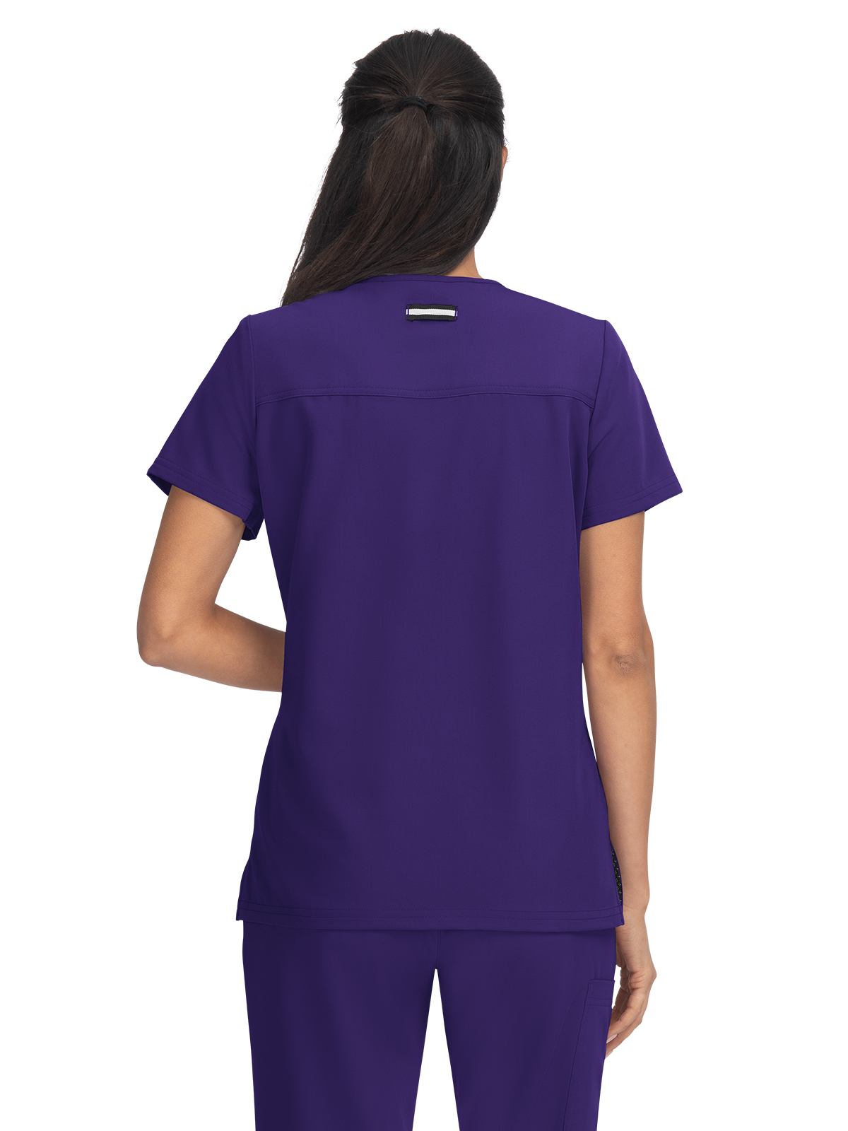koi - Next Gen - Women's Three-Pocket Wide V-Neck Stretch Hustle and Heart Top 21