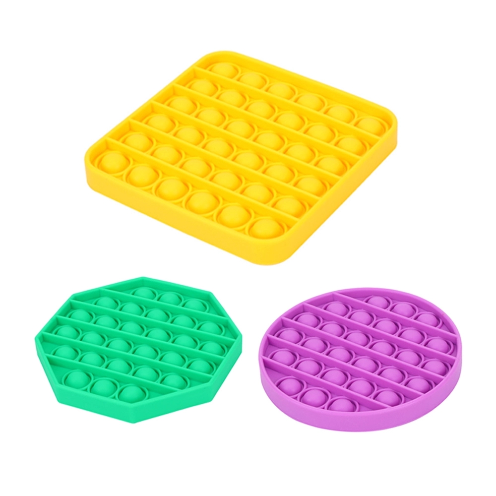 Bubble Pop Fidget Sensory Toys Silicone Stress Reliever Kids 2
