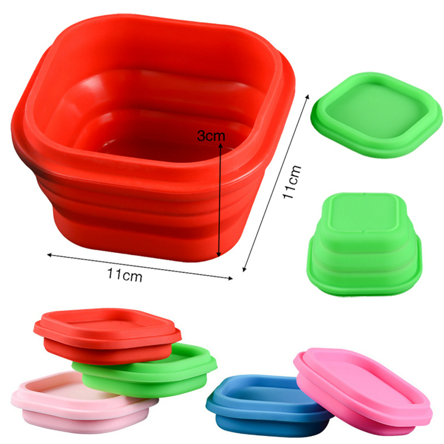 Silicone Folding Lunch Box 1