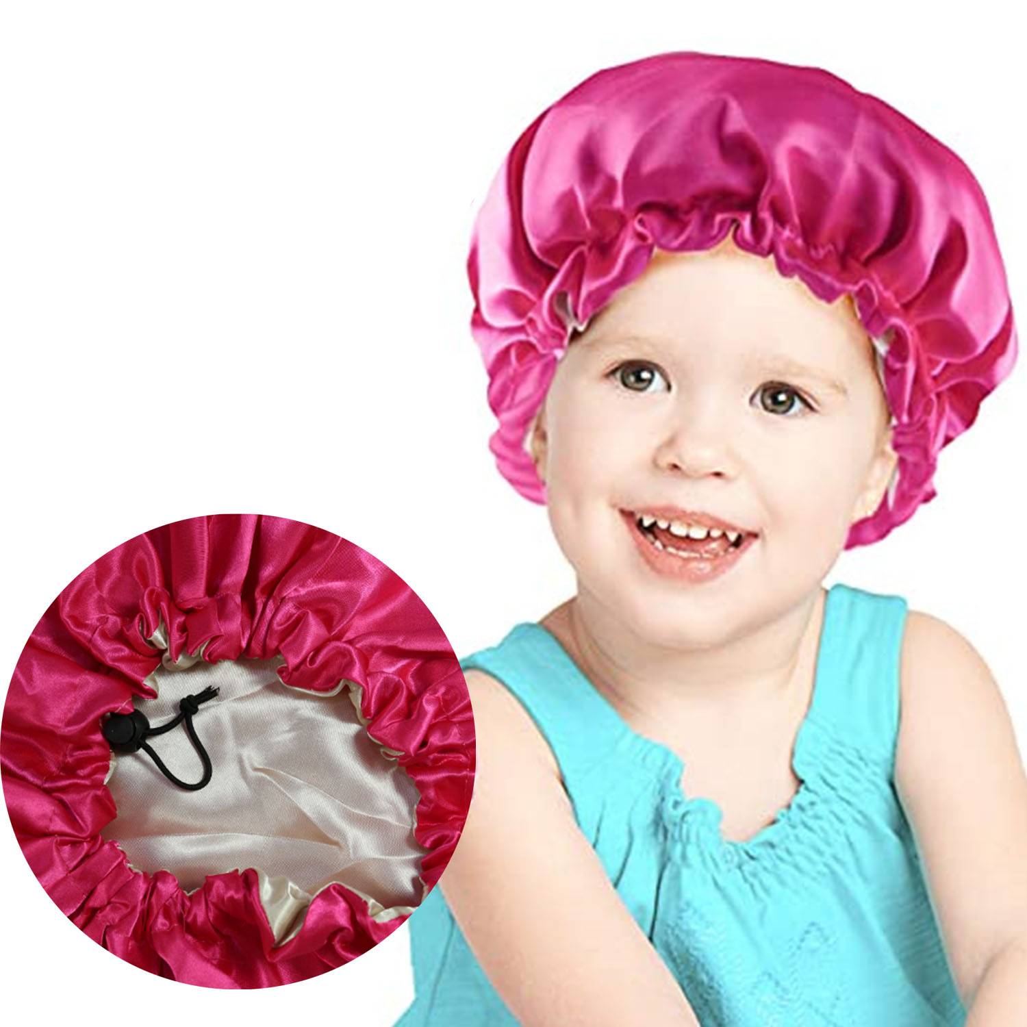 Children's Silk Satin Sleep Hat 4