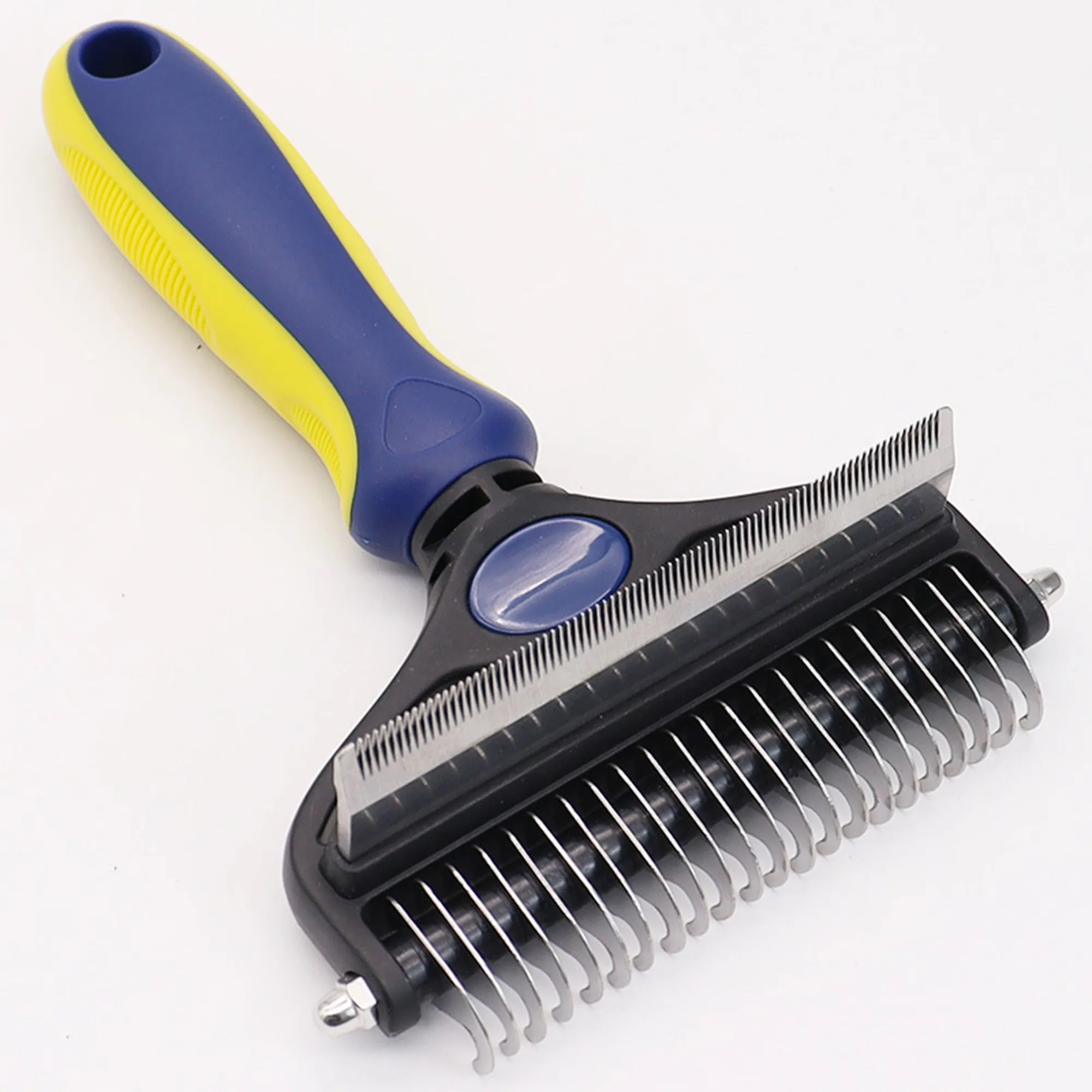 Dual Head Pet Grooming Brush For Detangling And Smoothing 8