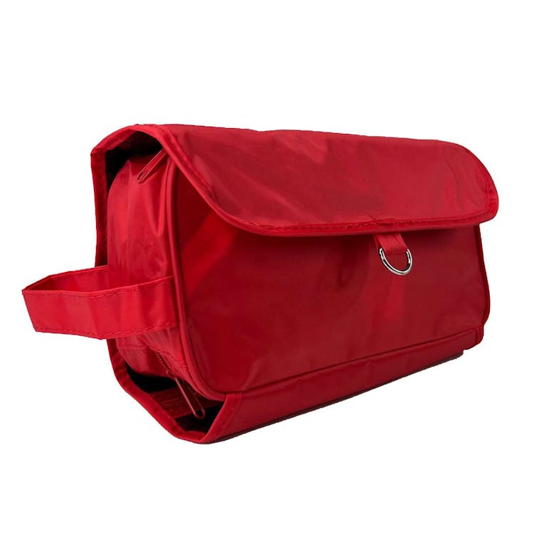 Compact Hanging Toiletry Bags Red 1