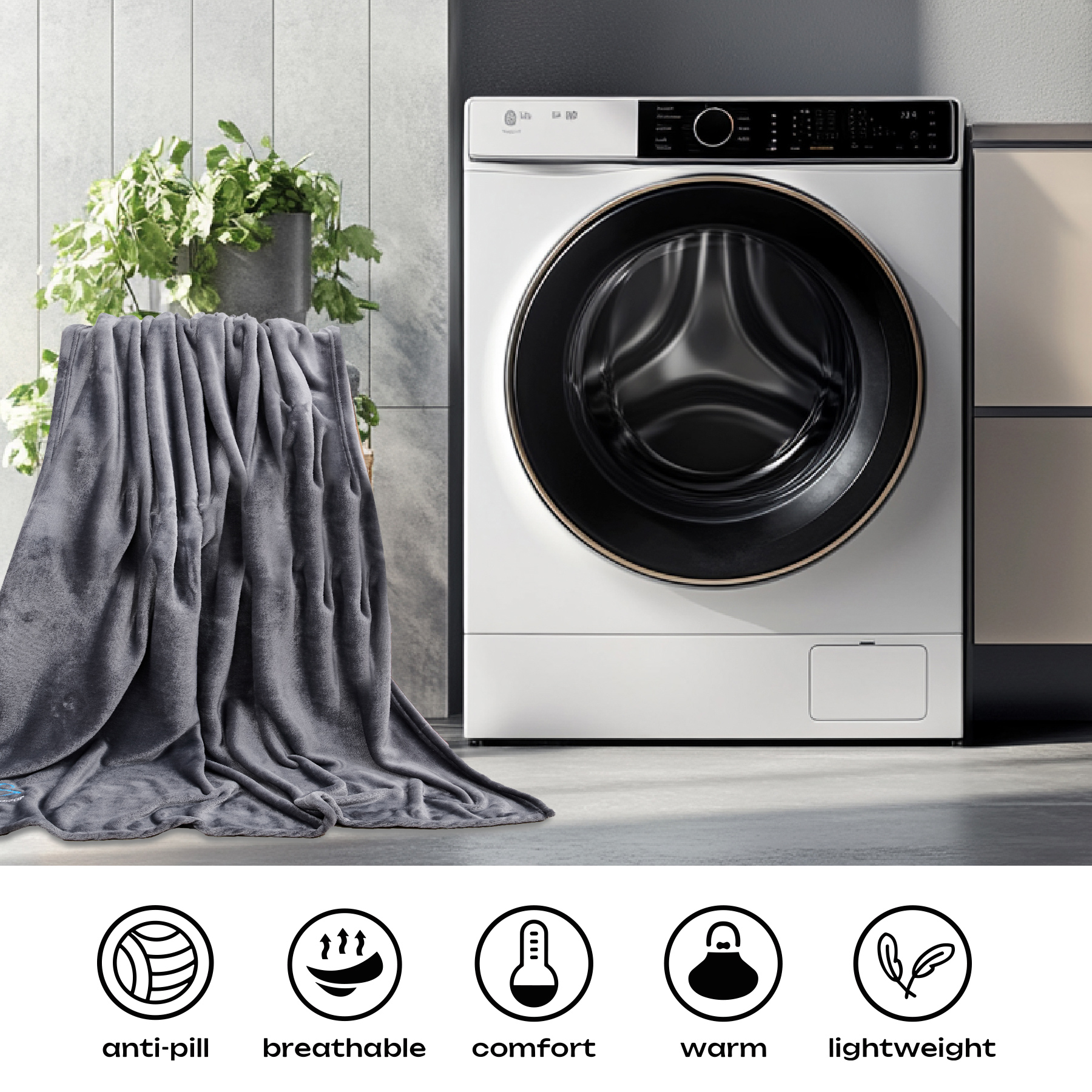 Embroidered Mink Touch Luxury Throw Blanket 50'' X 60'' 4