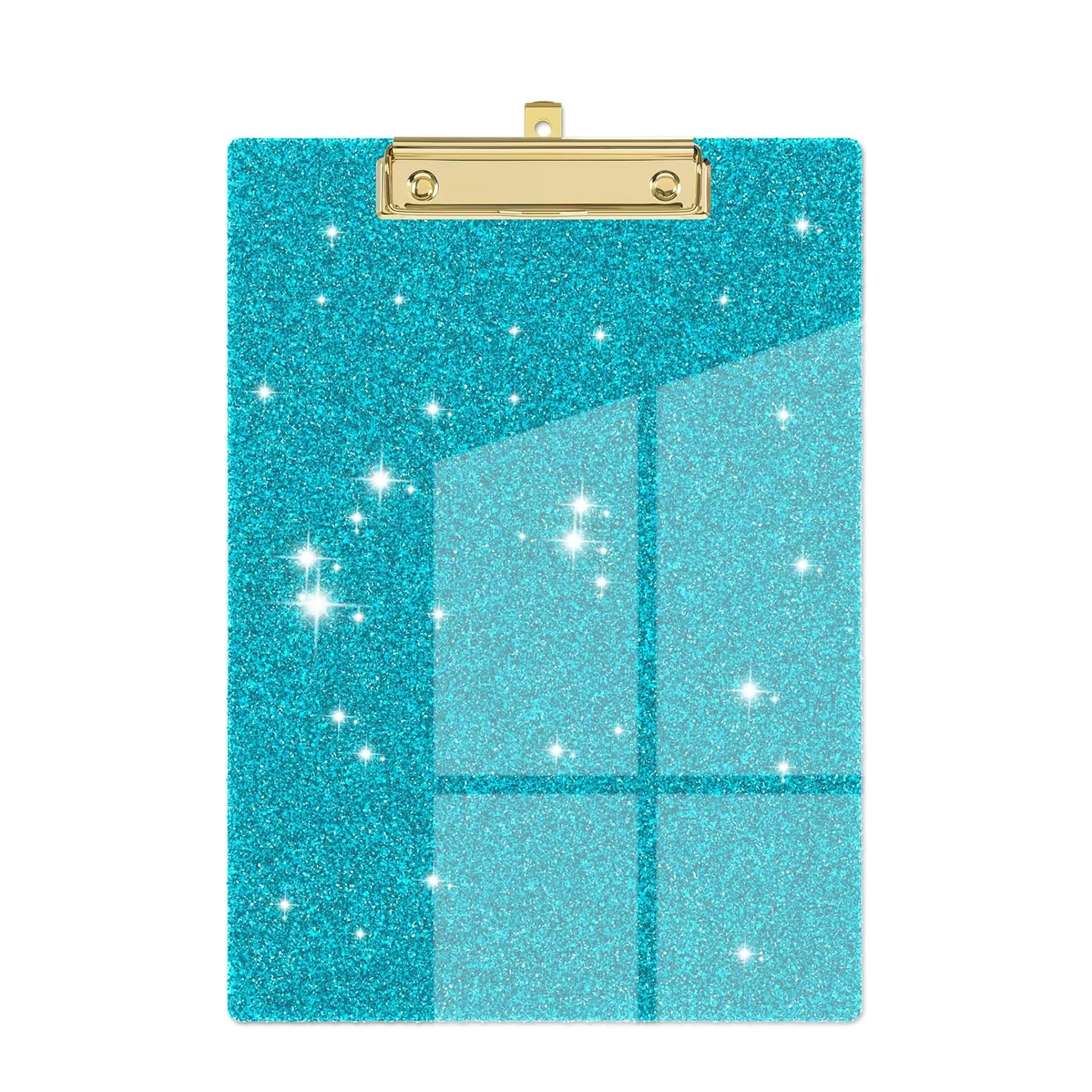 Plastic Clear Glitter Clipboard 2
