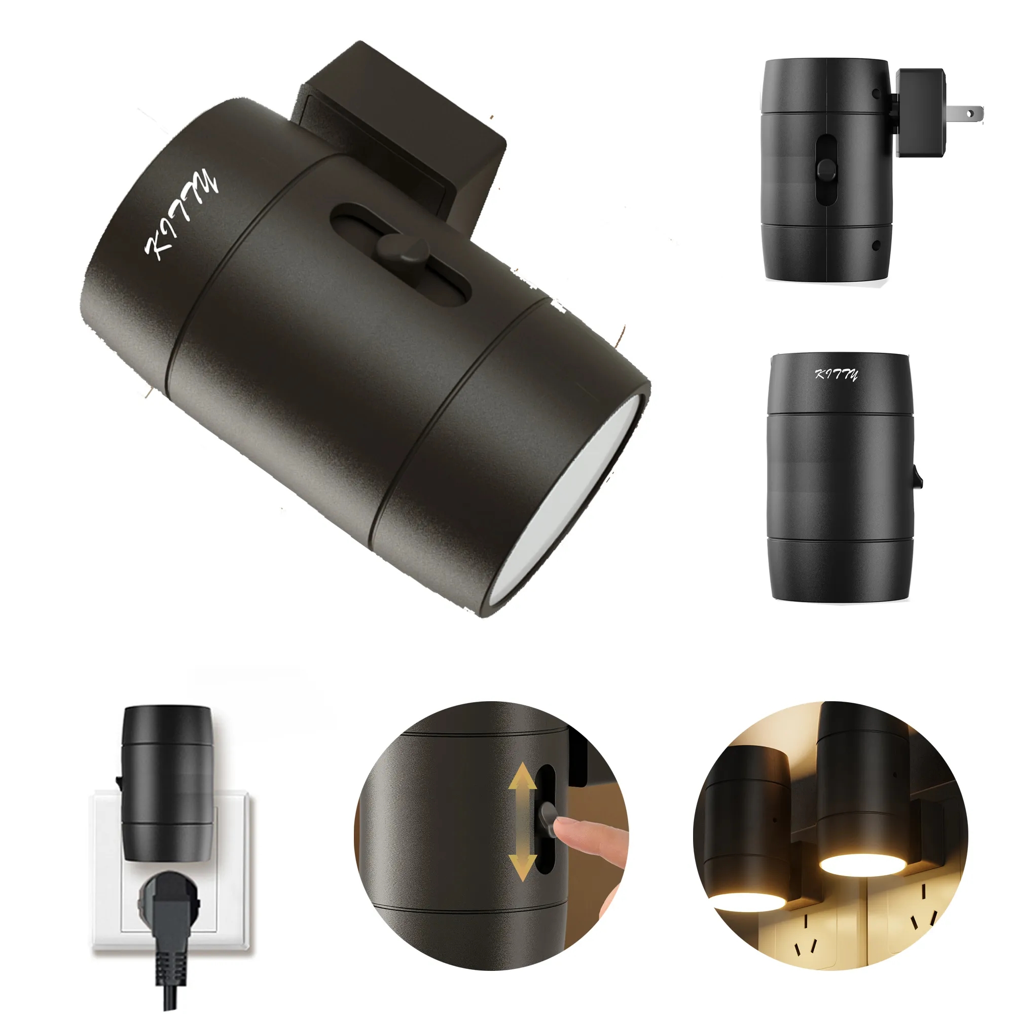 Rotatable Plug-In Light Sensor Night Light