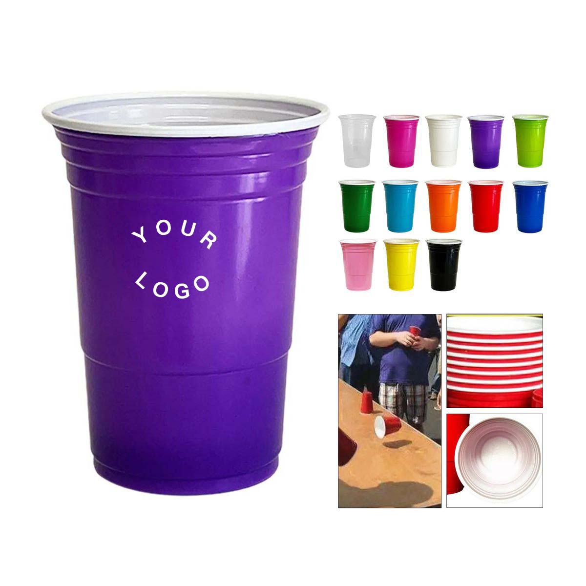 Durable Plastic Beer Pong Cup BPA Free 2