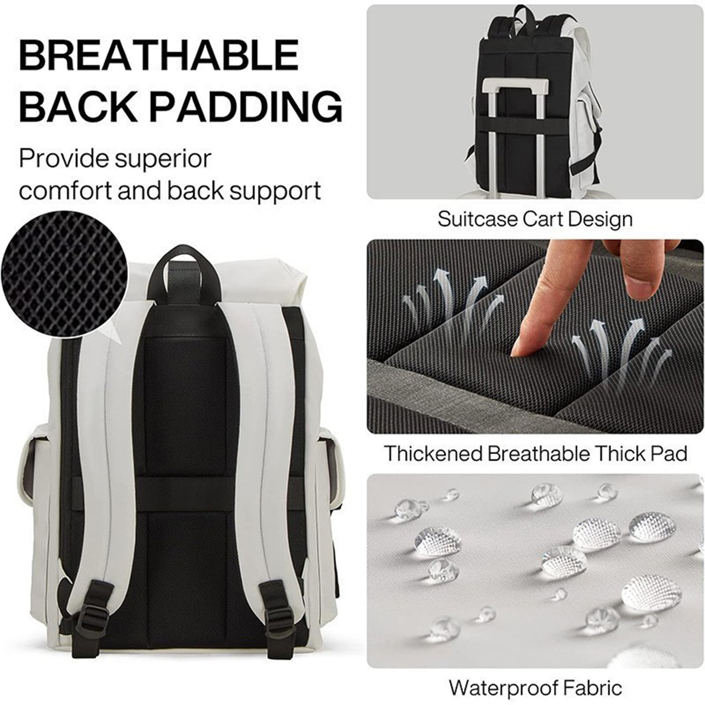 Oxford Multi Functional Travel Laptop Backpack 7