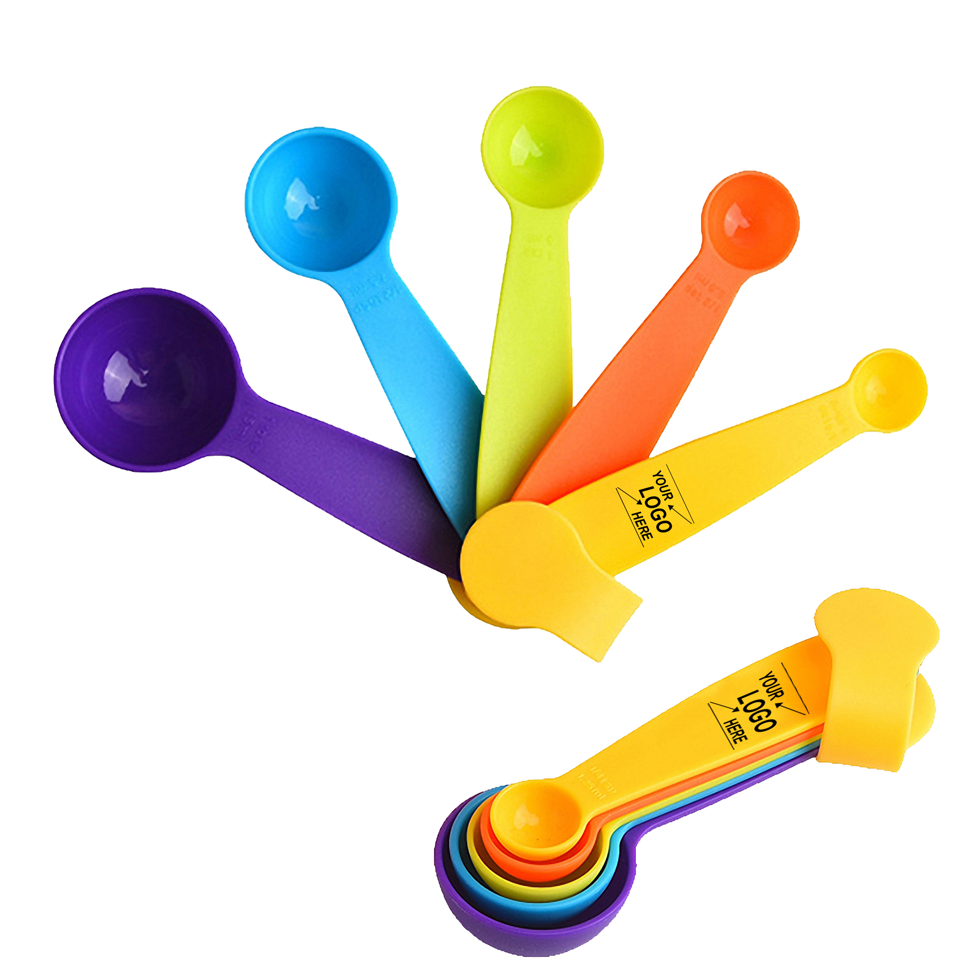 5-Piece Plastic Measuring Spoon Set for Cooking Baking Portion Control 4