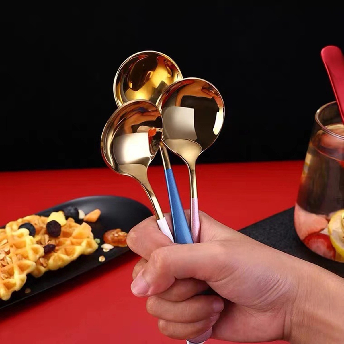Stainless Steel Round Spoon 4