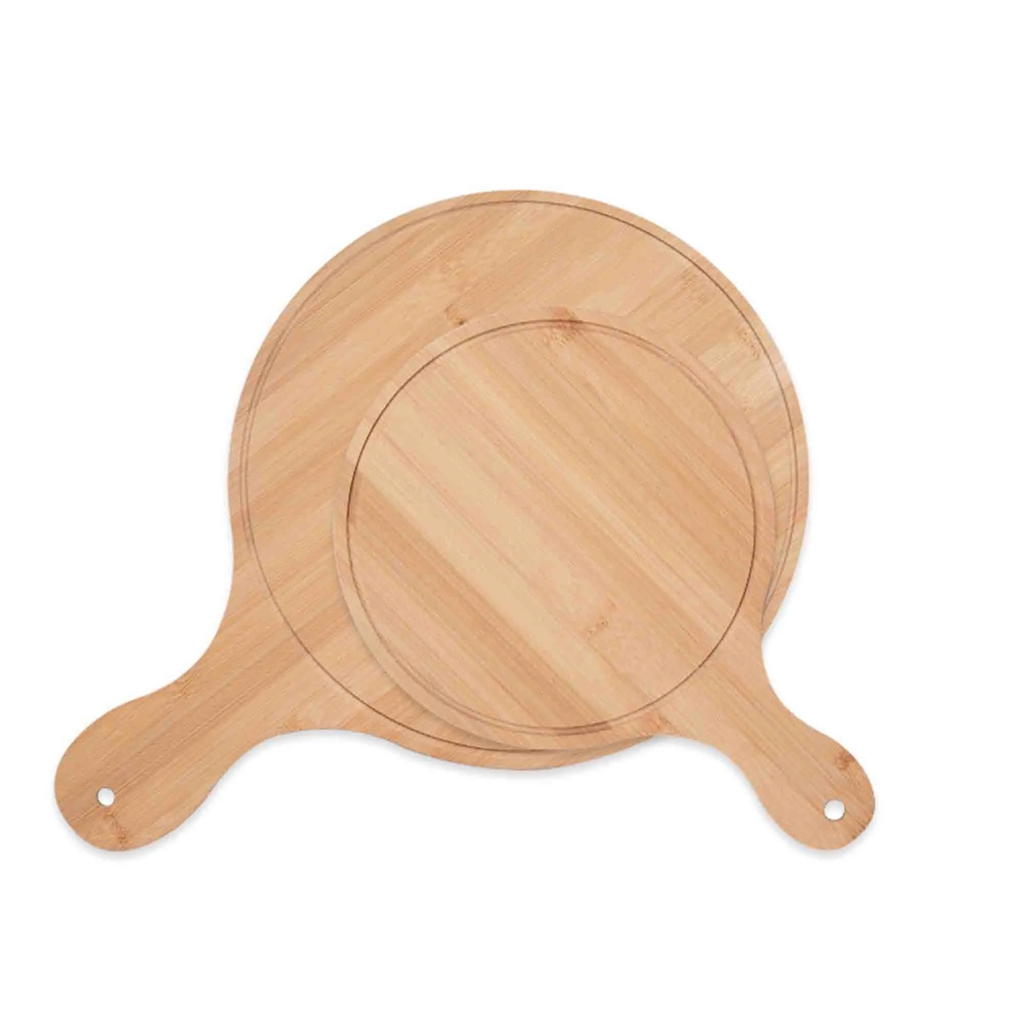 Pizza Peel with Handle Natural Wooden Cutting Board 2