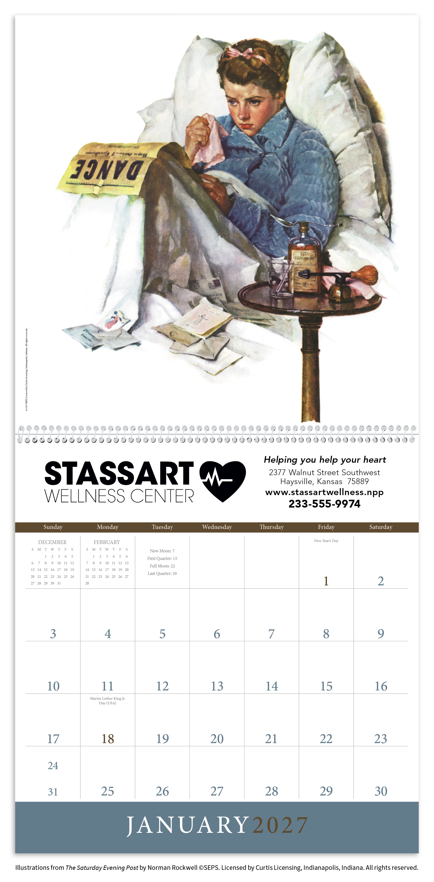 Triumph® Calendars The Saturday Evening Post Illustrations by Norman Rockwell Calendar 46