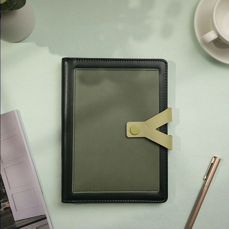 PU Leather A5 Business Travel Journal Binder Notebook 6