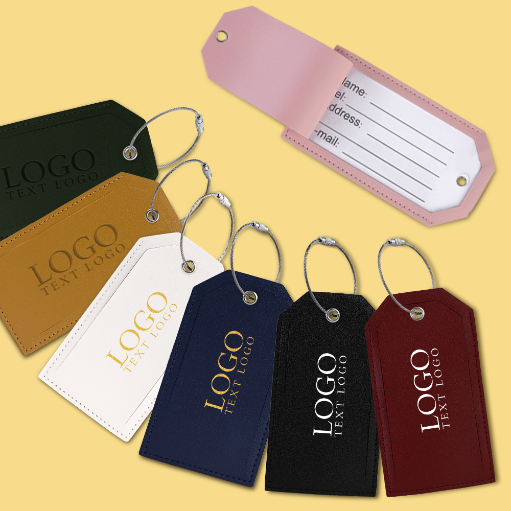 Soft Vegan Leather Luggage Tag