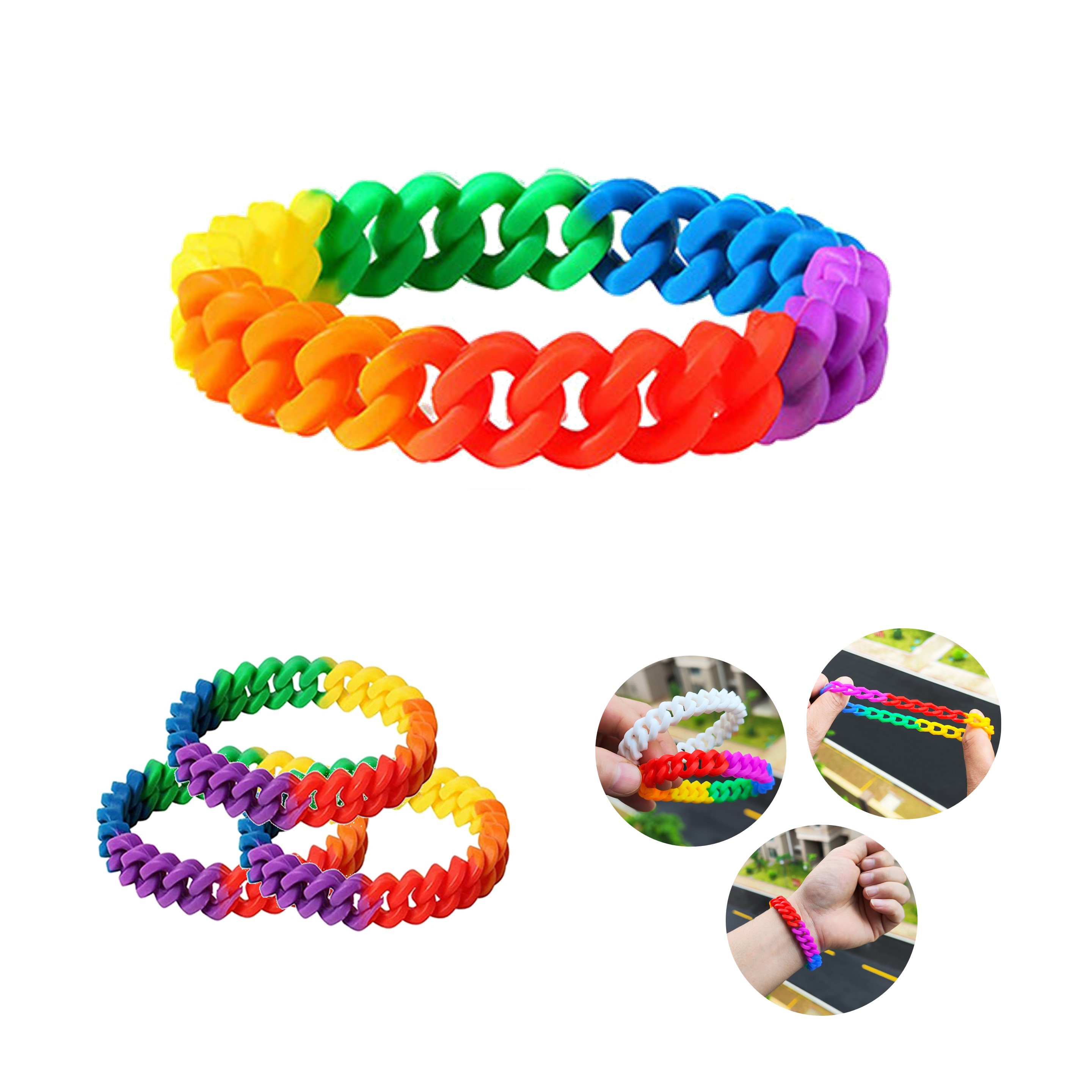 Rainbow Chain Bracelet (direct import) 2