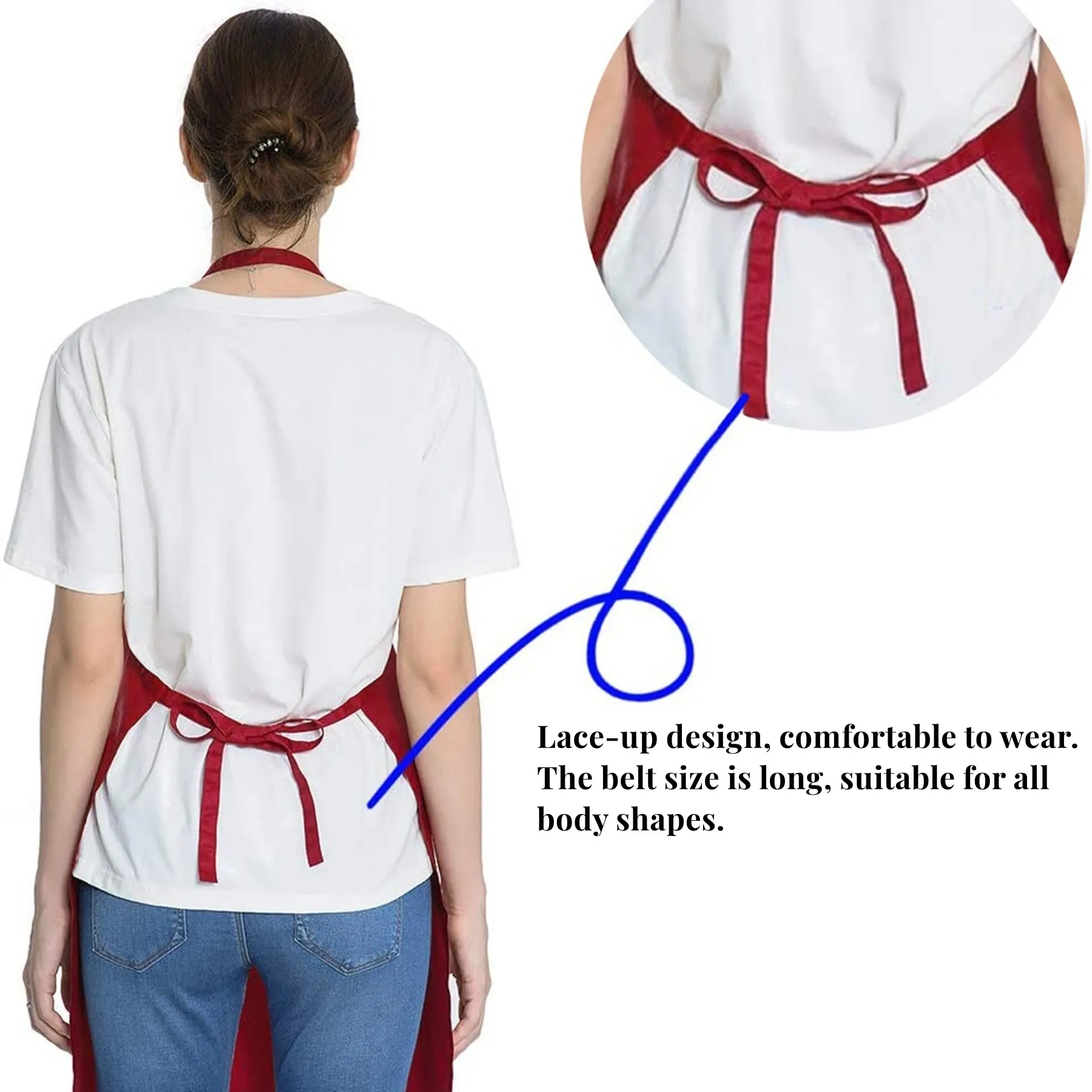 Plain Kitchen Cooking Bib Apron 2
