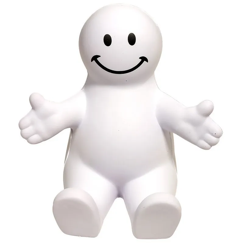 Squeezable Stress Reliever Colorful Smiley Face Phone Holder 4