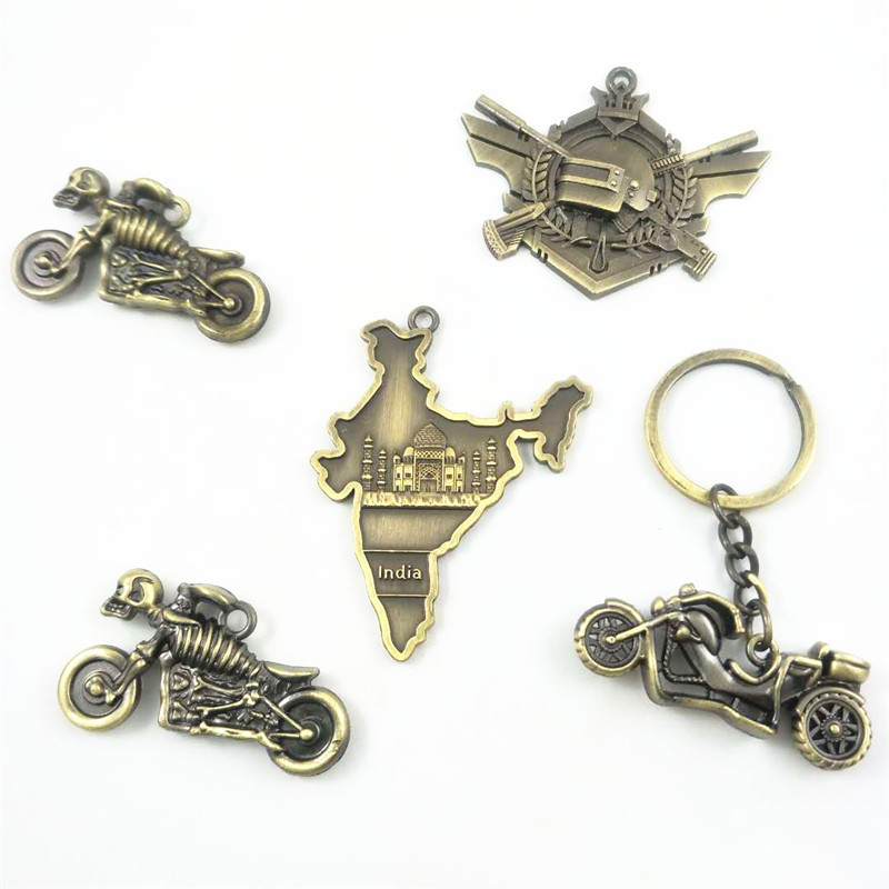 Custom Shape Vintage Metal Key Chain 7