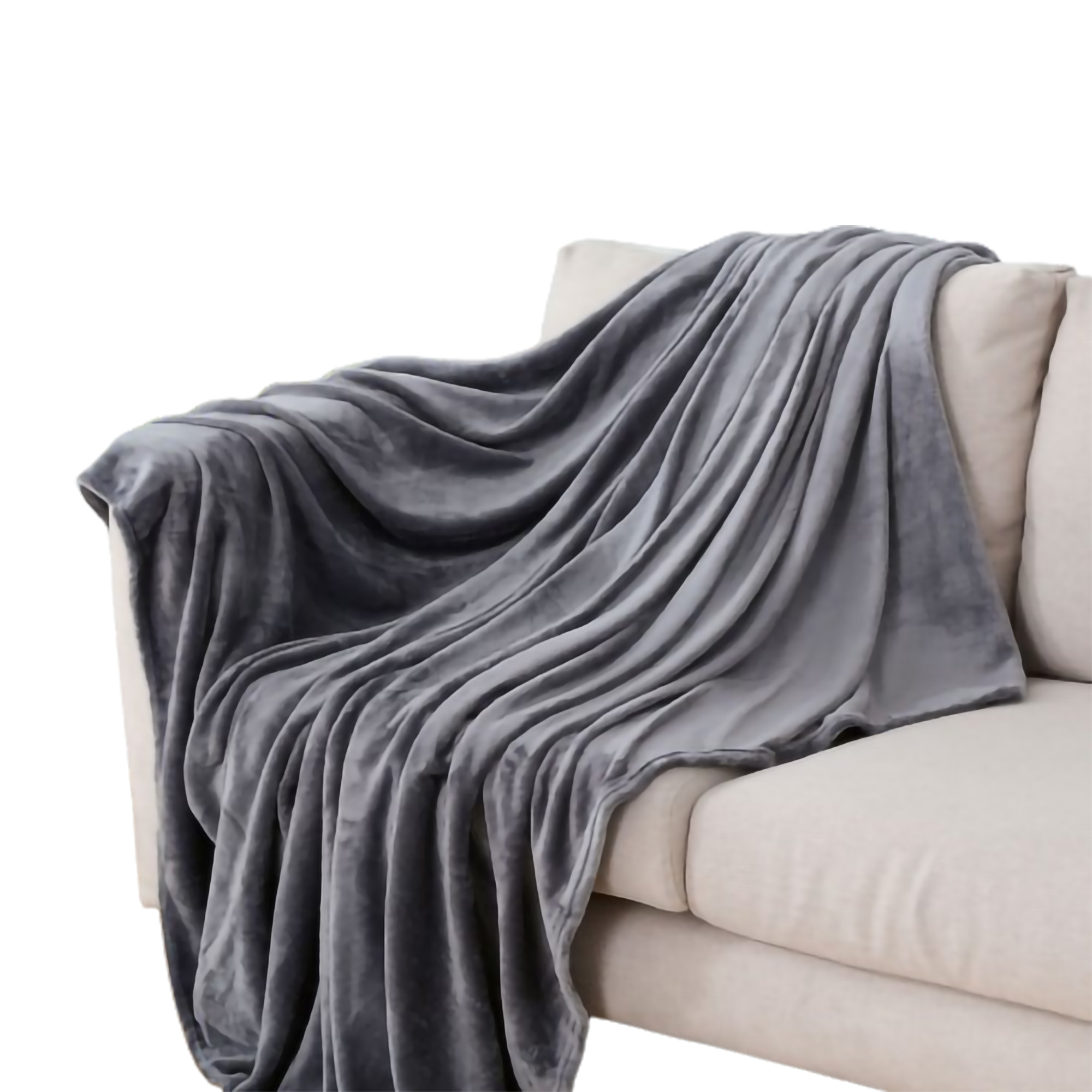 MOQ50 Interweaved Blanket for Sofa Couch Soft Flannel Fleece 14
