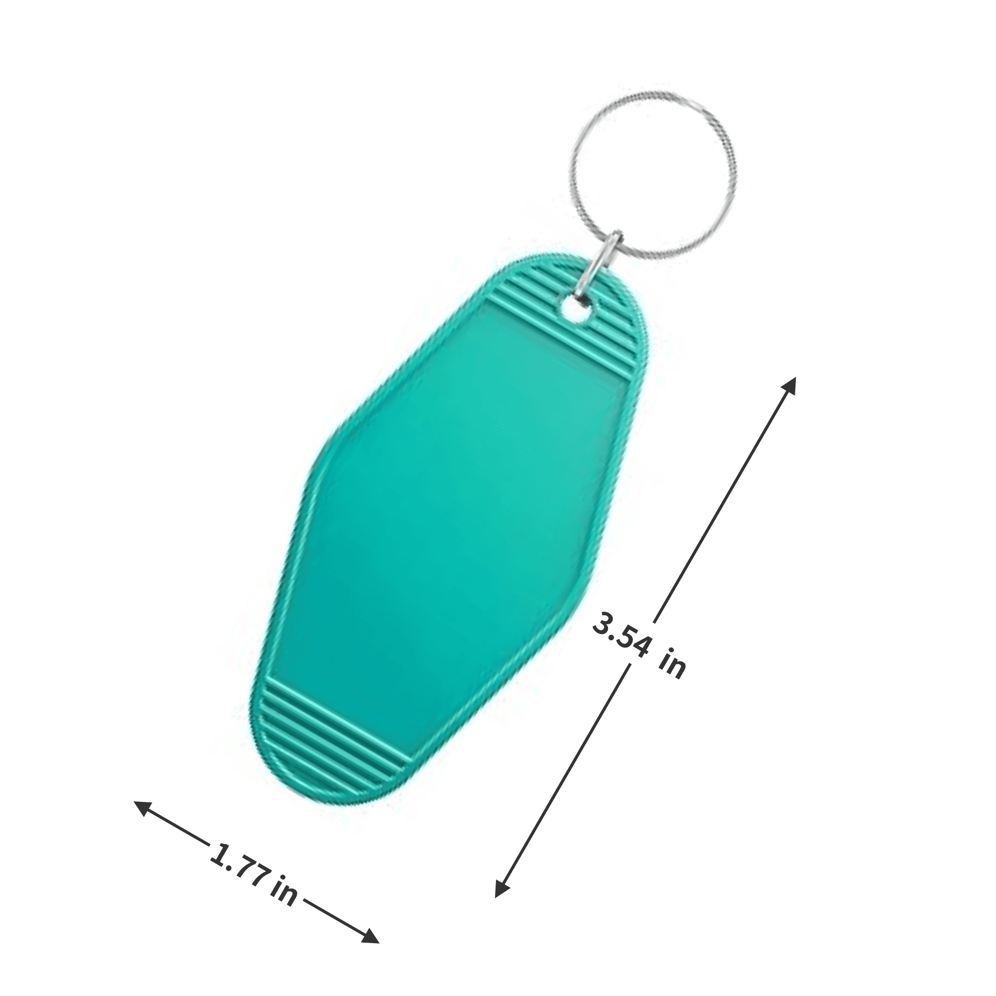 Personalized Acrylic Branded Hotel Motel Numbered Key Fob 3