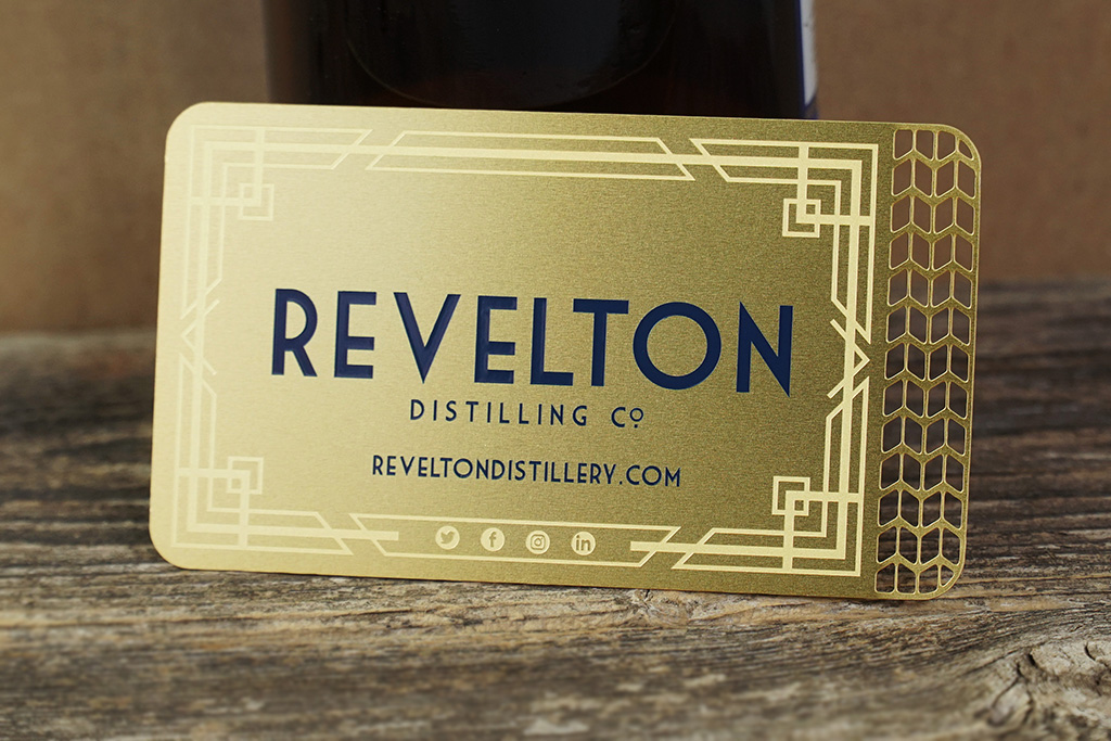 Brass Finish Business Cards 29