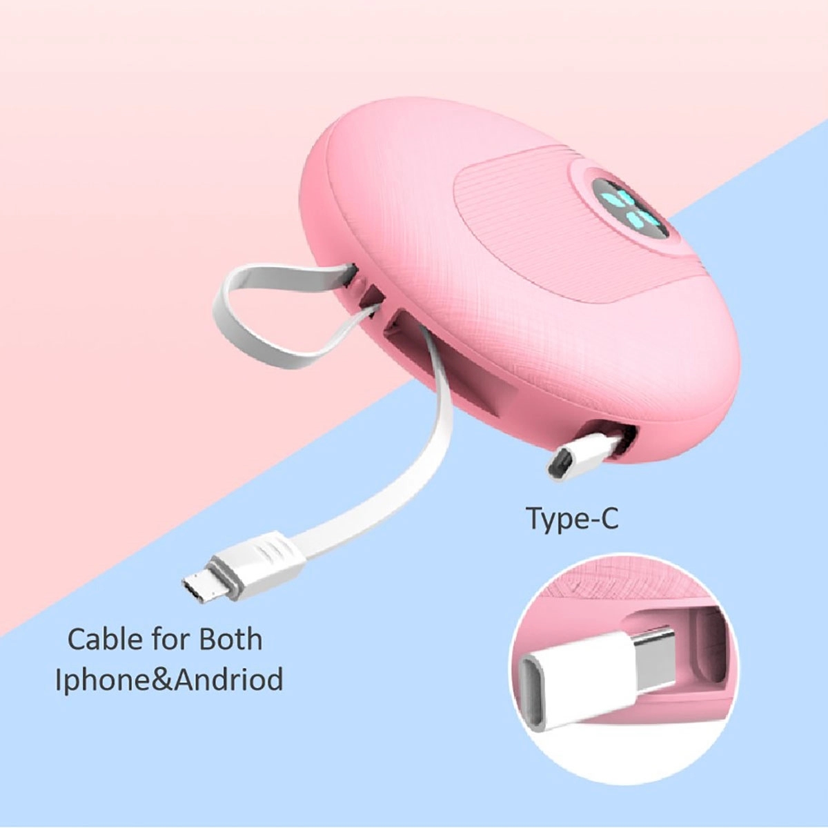 Wired Cute 1000MAH Power Bank 4