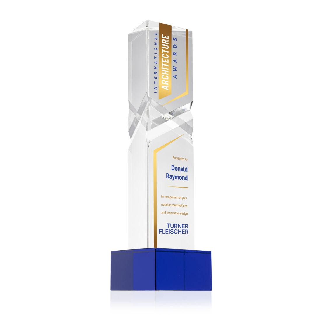 Oakham VividPrint™ Award on Hancock Base - Blue 16