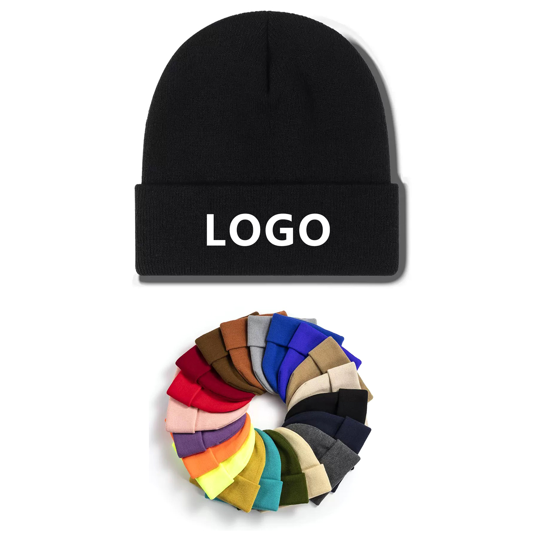 Knit Cap With Cuff 1