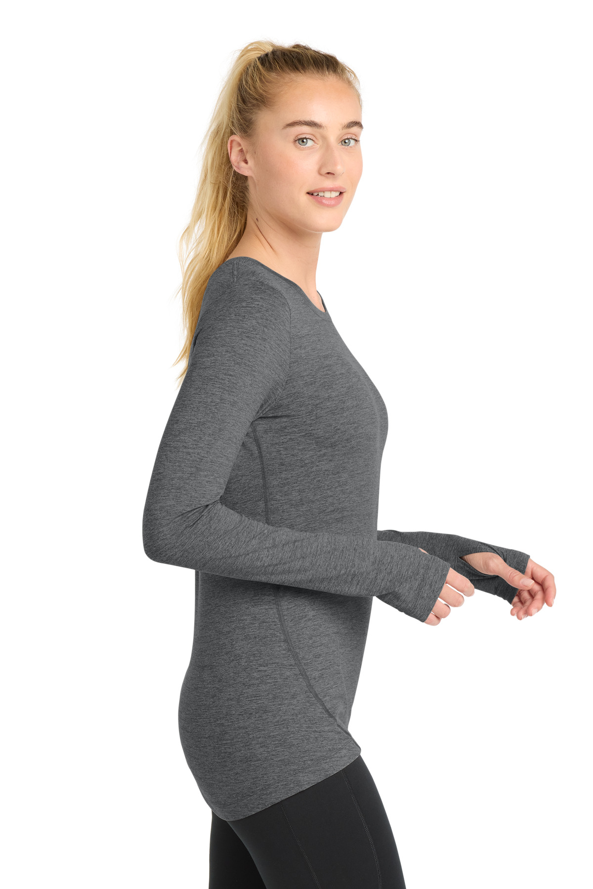Sport-Tek Women's Exchange 1.5 Long Sleeve Crew LST710 9