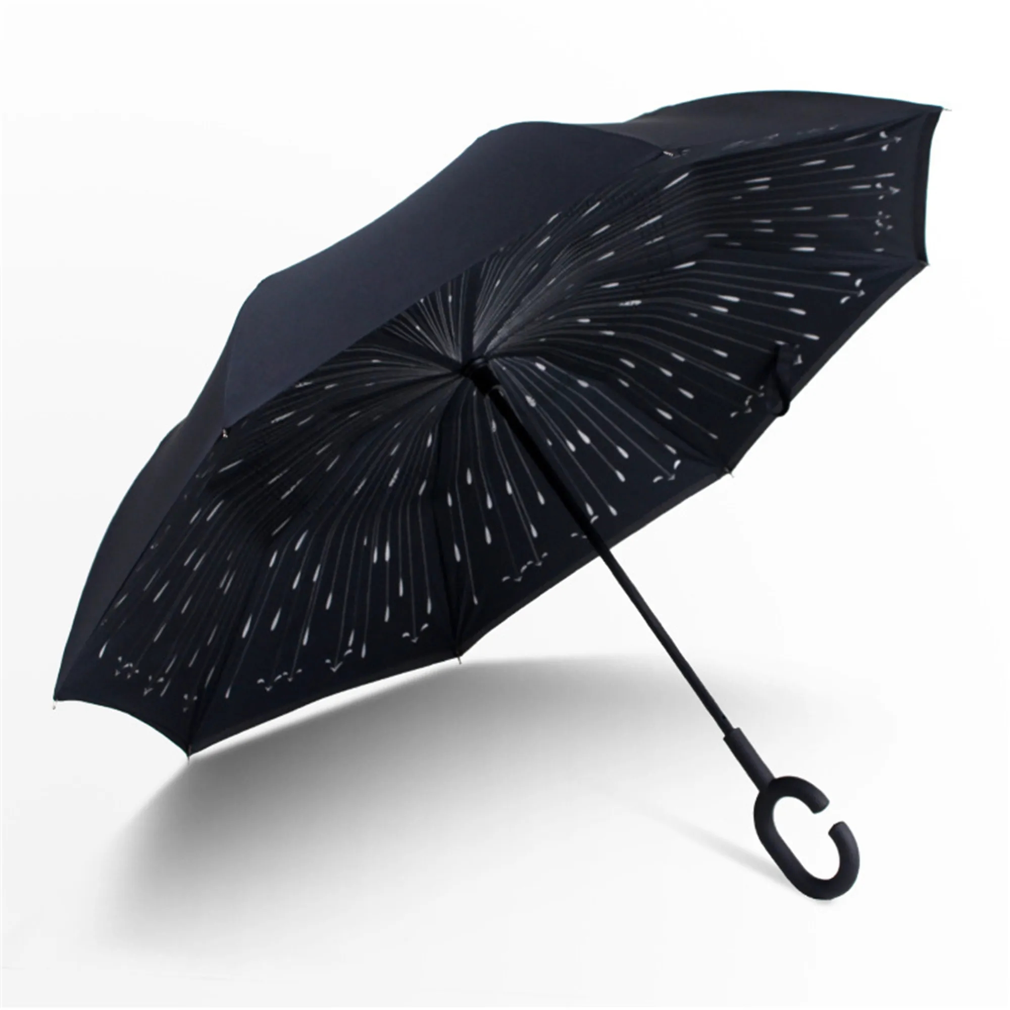 Reverse Upside Down Car Umbrella with C-handle 13