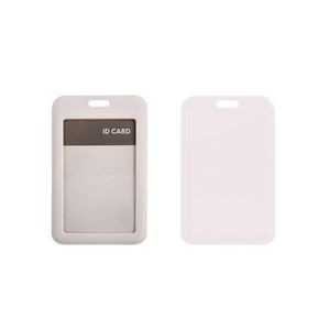 Slide Open Plastic Portrait Lanyard Card Holder 9