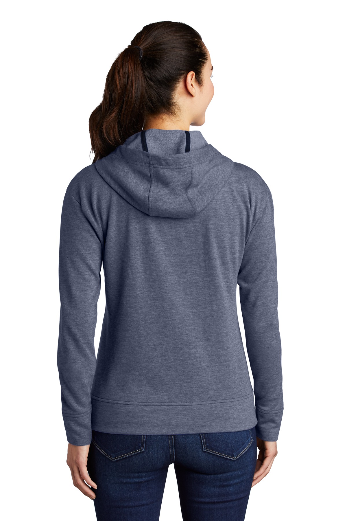 Sport-Tek Women's PosiCharge Tri-Blend Wicking Fleece Full-Zip Hooded Jacket LST293 26