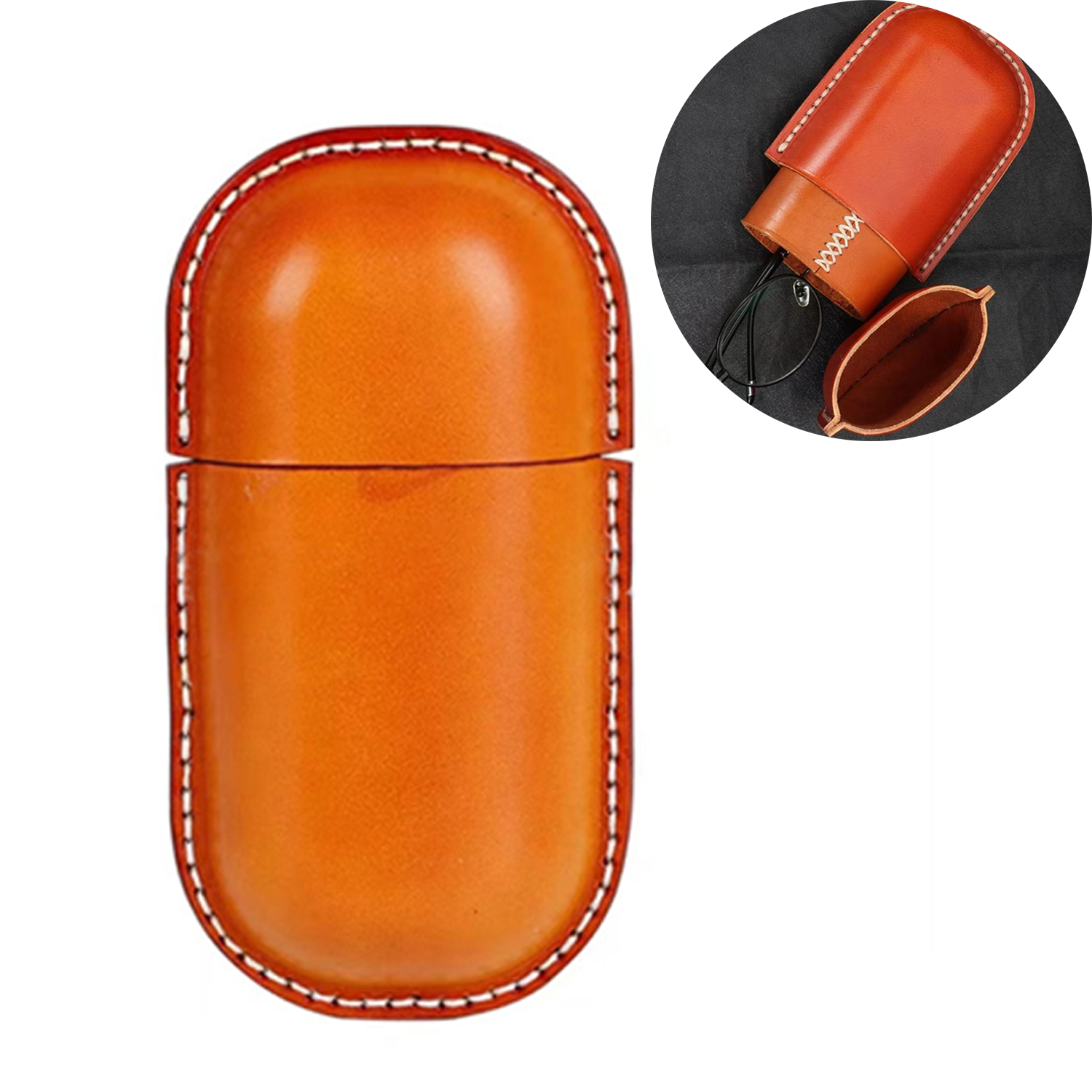 Genuine Leather Eyeglass Case 3