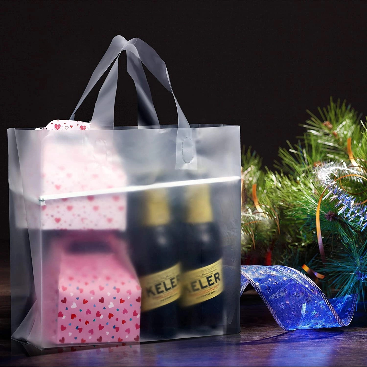 Solid Plastic Tote Bag 3