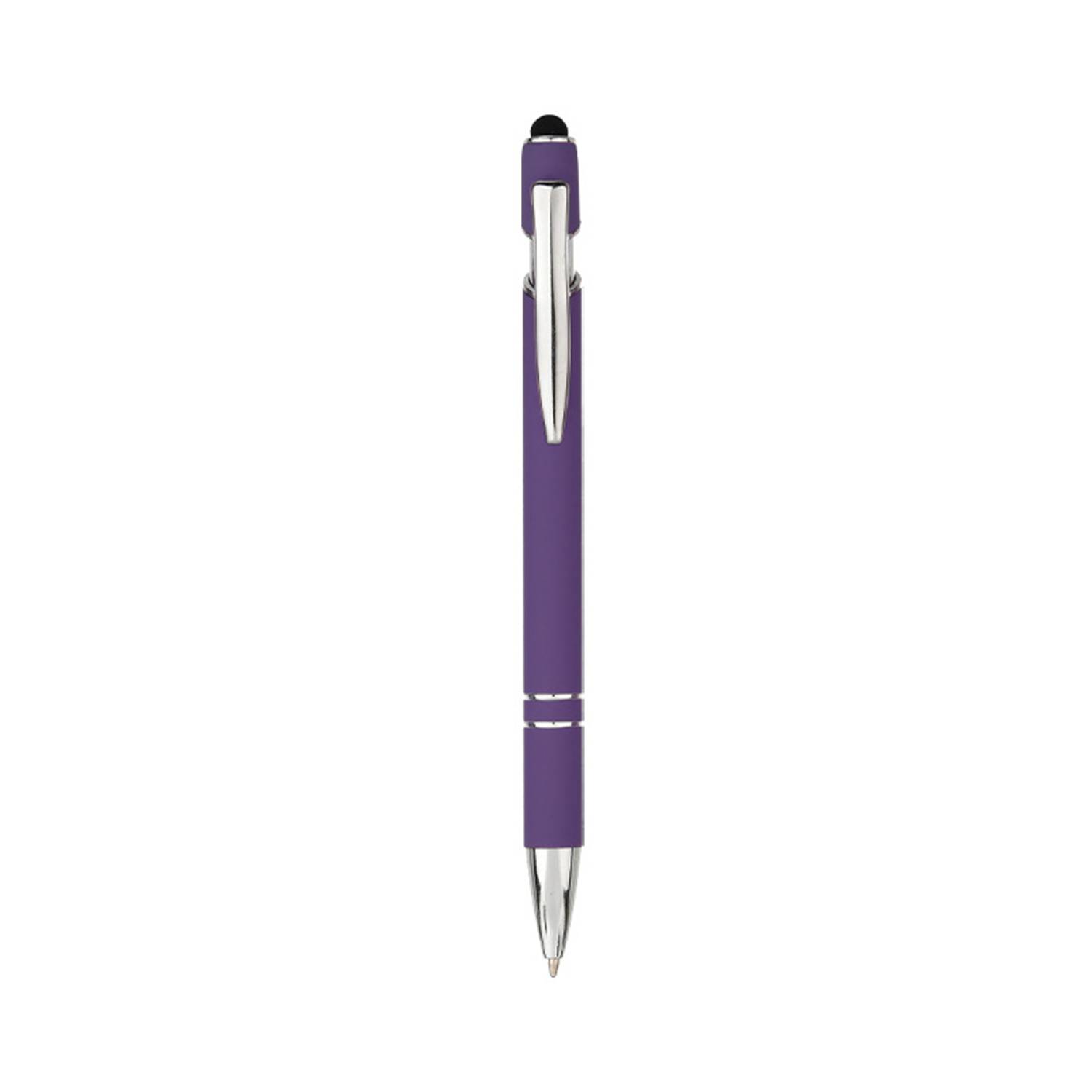 Retractable Aluminum Ballpoint Pen w/ Stylus 3