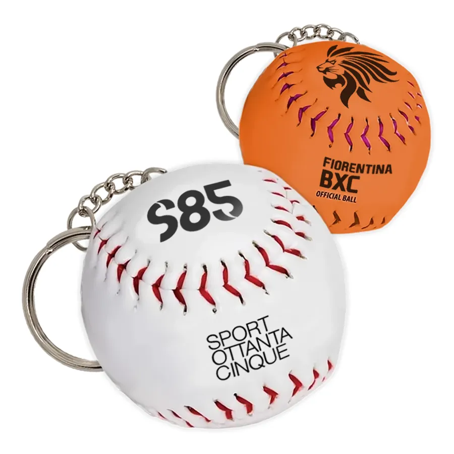 Solid Baseball Keychain Stress Ball 5