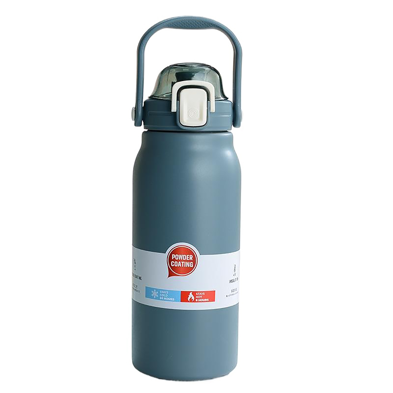 43oz Stainless Steel Insulated Water Bottle w/ Straw 6