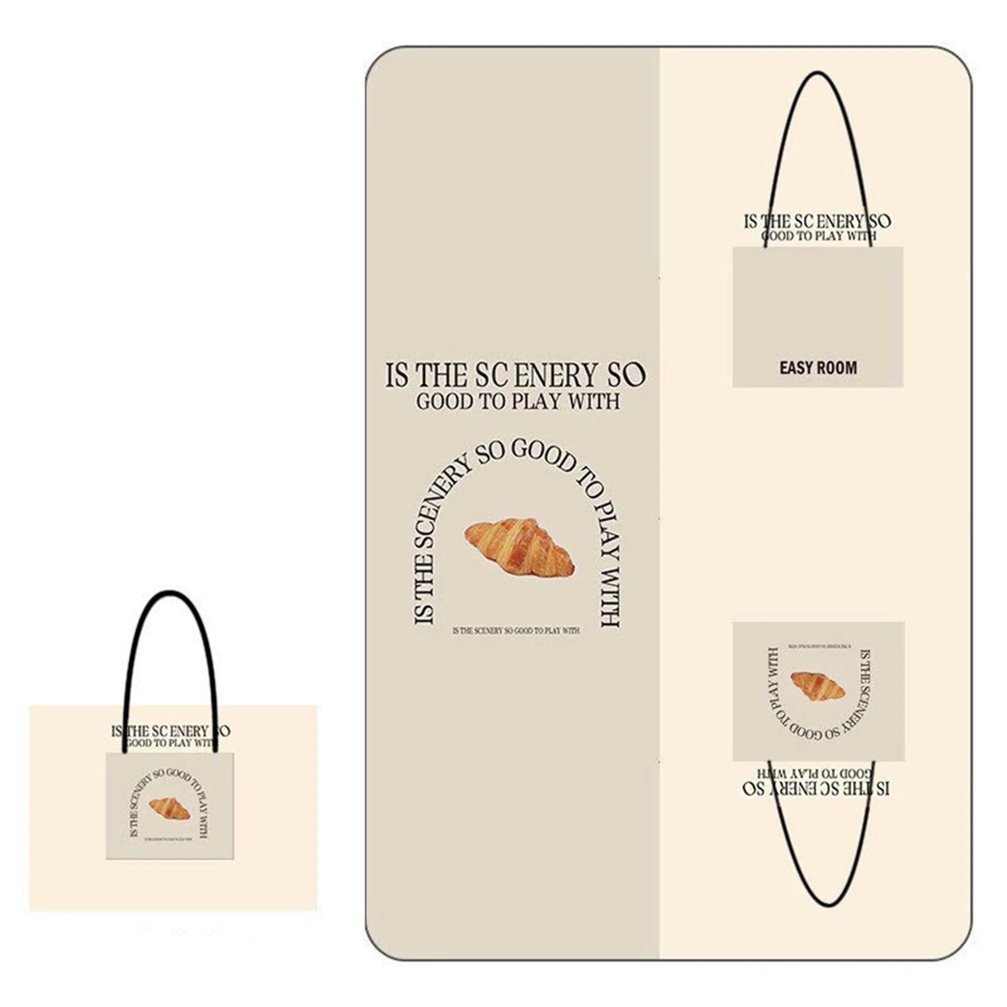 MOQ 50 Thickened Portable Picnic Tote Bag 5