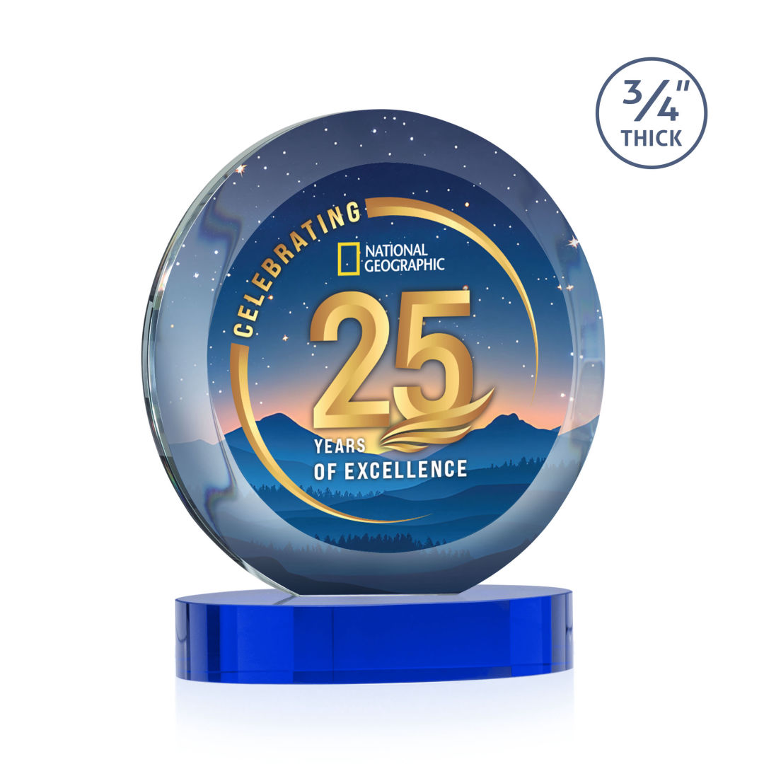 Gibralter Vividprint™ Award on Alberton Base - Blue 5