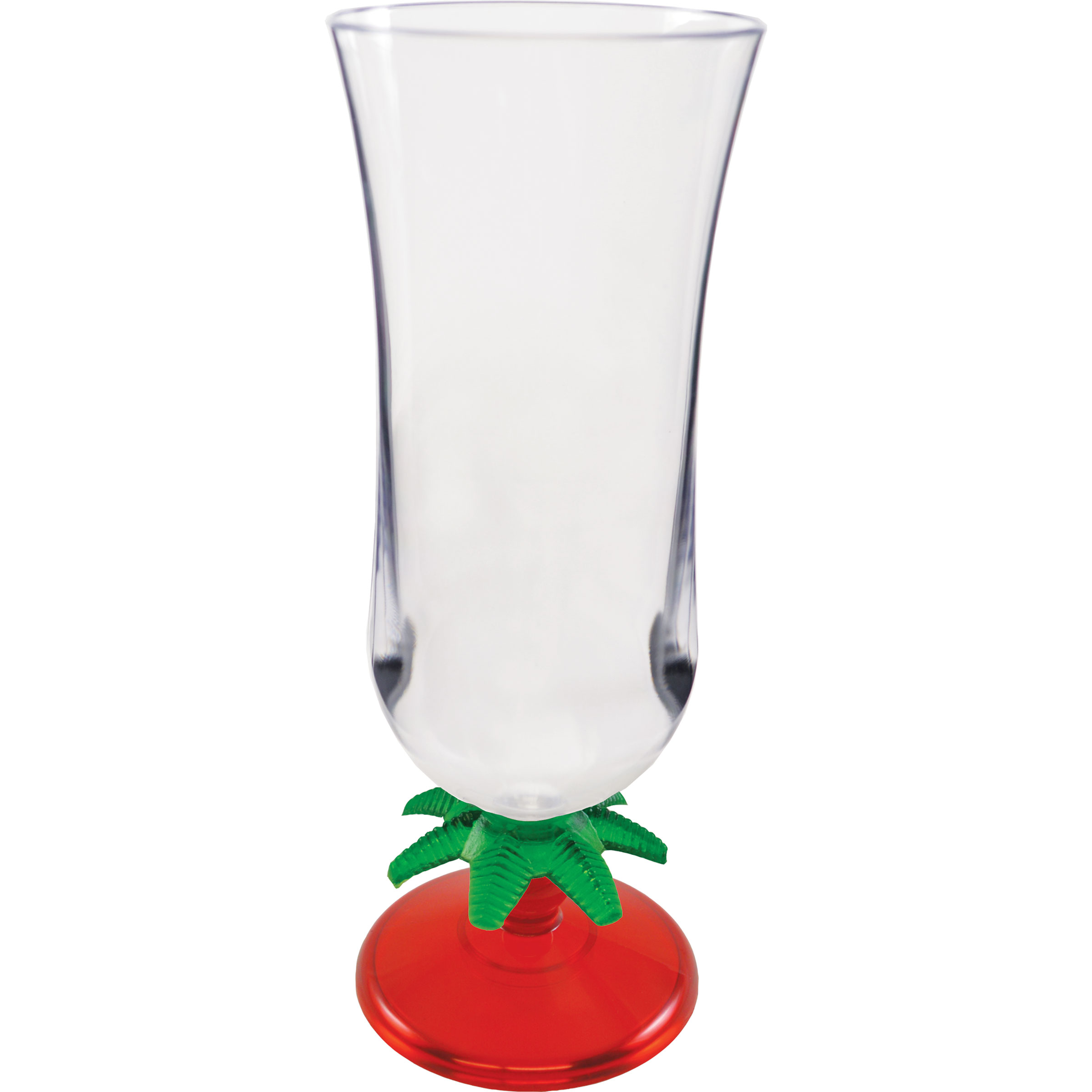 15oz Palm Tree Stem Plastic Hurricane Glass 8