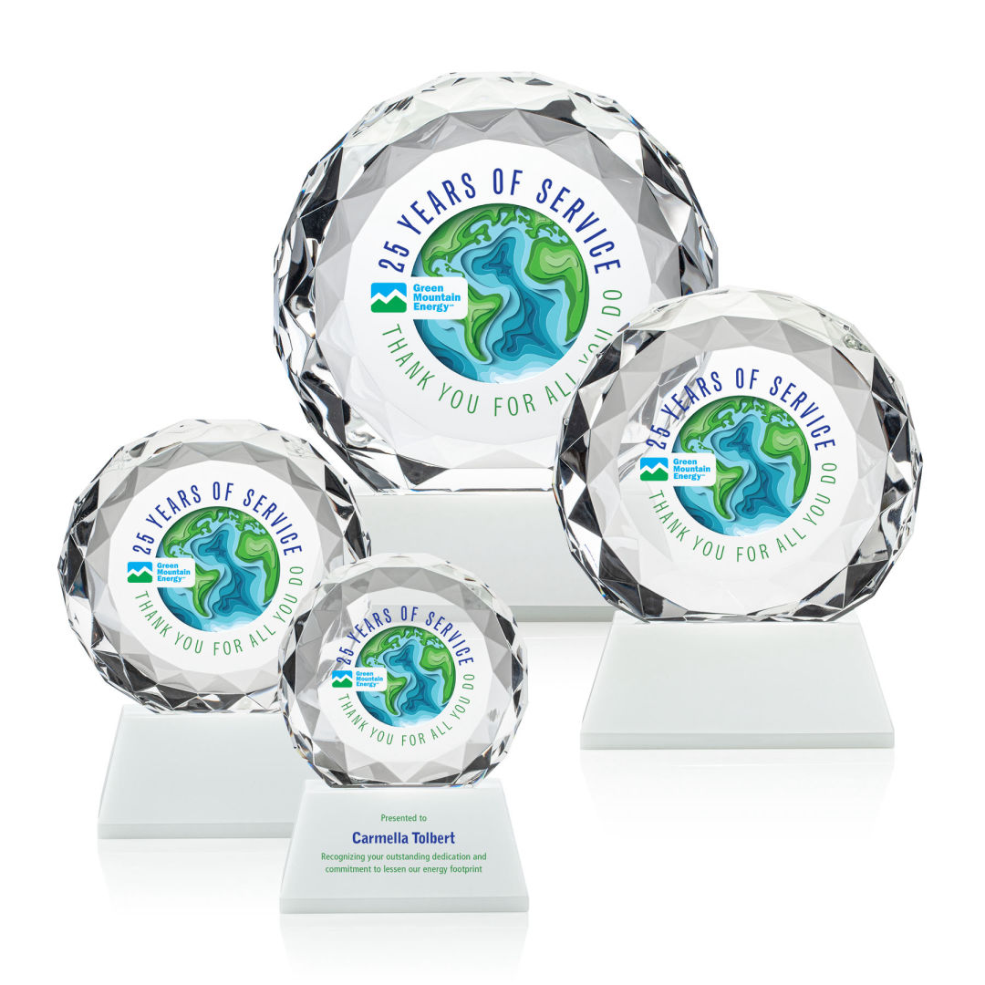 Seville VividPrint™ Award on Entwhistle Base - White 4