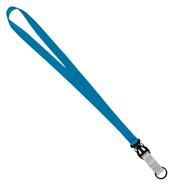 3/4" Multi color (Top and bottom) Nylon Lanyard with Plastic Slide Buckle R 74